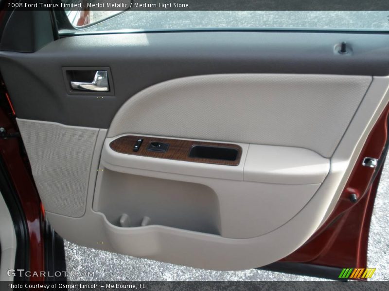 Merlot Metallic / Medium Light Stone 2008 Ford Taurus Limited