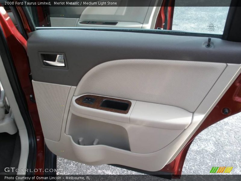 Merlot Metallic / Medium Light Stone 2008 Ford Taurus Limited