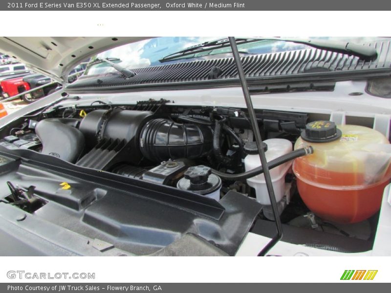 Oxford White / Medium Flint 2011 Ford E Series Van E350 XL Extended Passenger