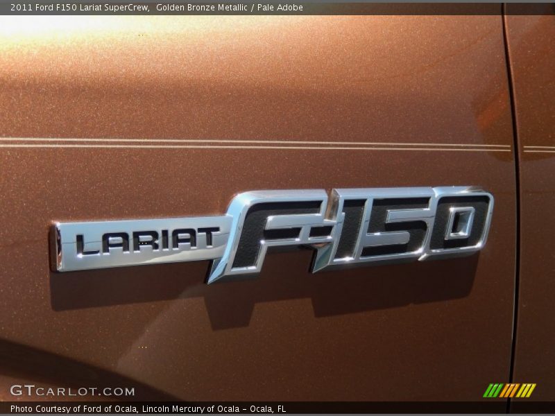 Golden Bronze Metallic / Pale Adobe 2011 Ford F150 Lariat SuperCrew