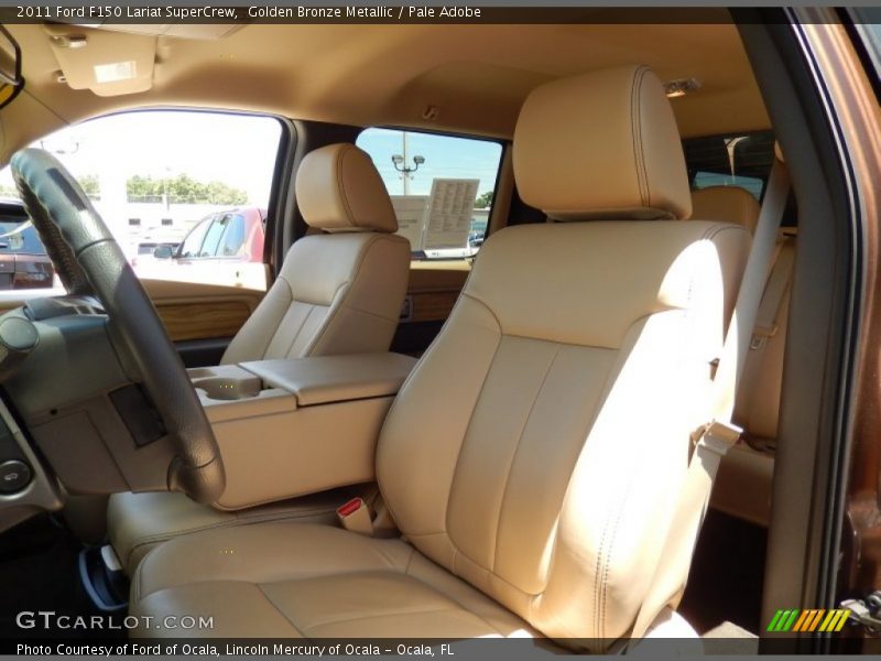 Golden Bronze Metallic / Pale Adobe 2011 Ford F150 Lariat SuperCrew