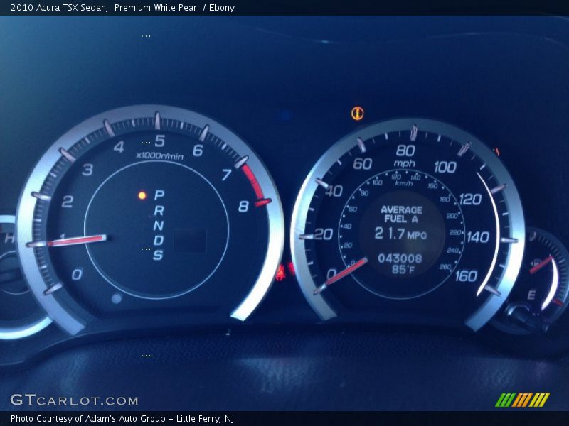 Premium White Pearl / Ebony 2010 Acura TSX Sedan