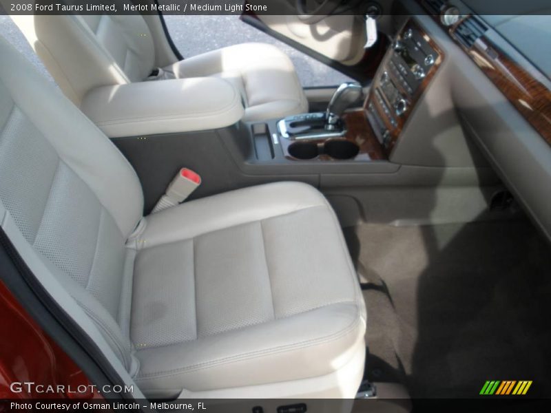 Merlot Metallic / Medium Light Stone 2008 Ford Taurus Limited