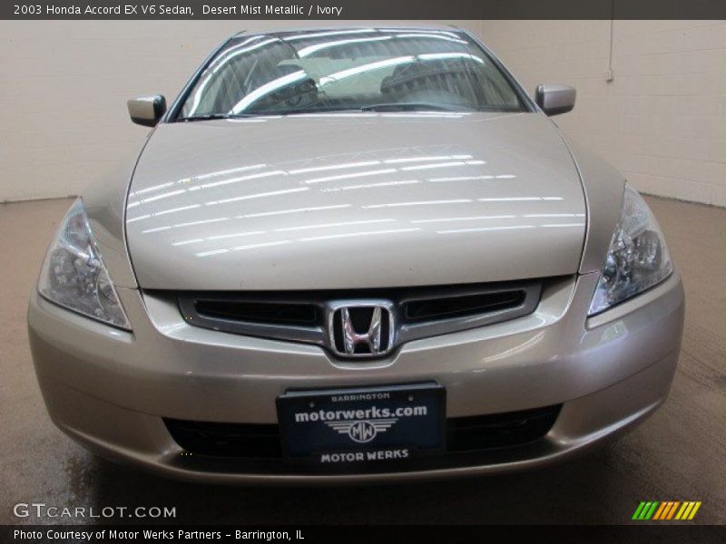 Desert Mist Metallic / Ivory 2003 Honda Accord EX V6 Sedan