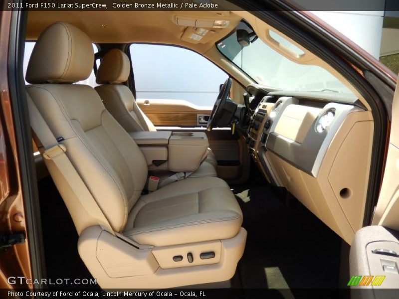 Golden Bronze Metallic / Pale Adobe 2011 Ford F150 Lariat SuperCrew