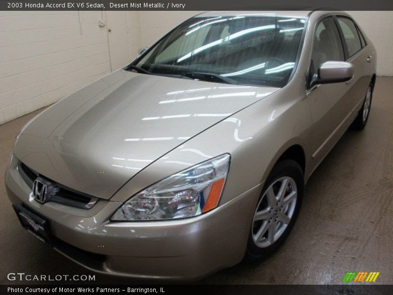 Desert Mist Metallic / Ivory 2003 Honda Accord EX V6 Sedan