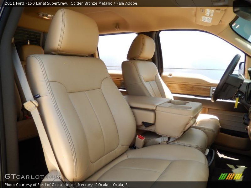 Golden Bronze Metallic / Pale Adobe 2011 Ford F150 Lariat SuperCrew
