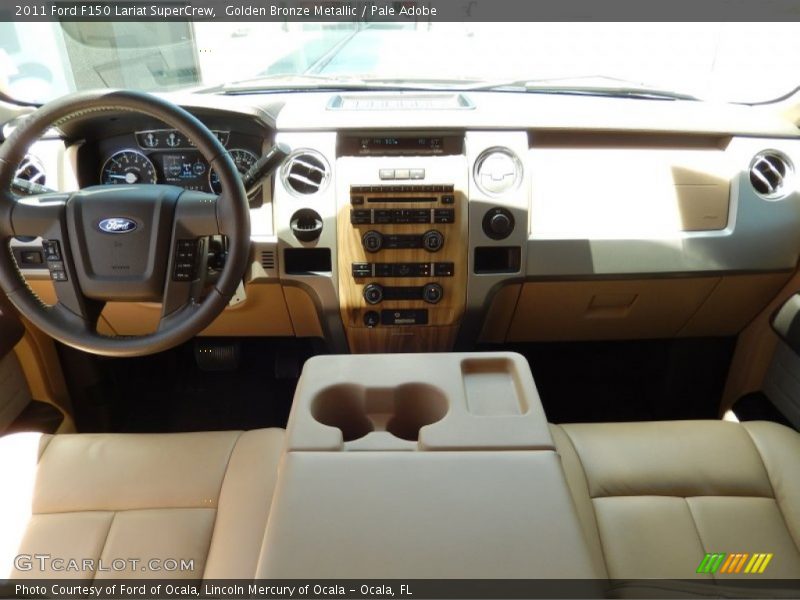 Golden Bronze Metallic / Pale Adobe 2011 Ford F150 Lariat SuperCrew