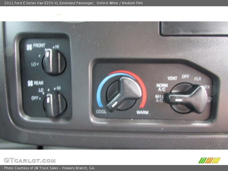Oxford White / Medium Flint 2011 Ford E Series Van E350 XL Extended Passenger