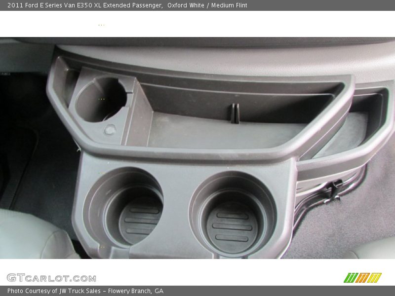 Oxford White / Medium Flint 2011 Ford E Series Van E350 XL Extended Passenger