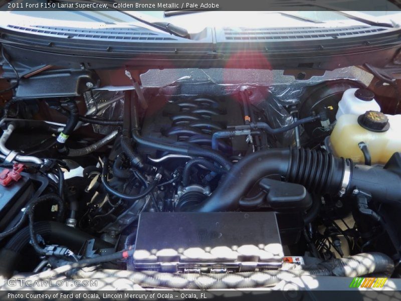 Golden Bronze Metallic / Pale Adobe 2011 Ford F150 Lariat SuperCrew