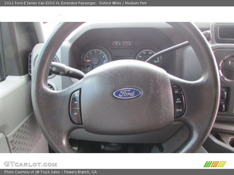 Oxford White / Medium Flint 2011 Ford E Series Van E350 XL Extended Passenger