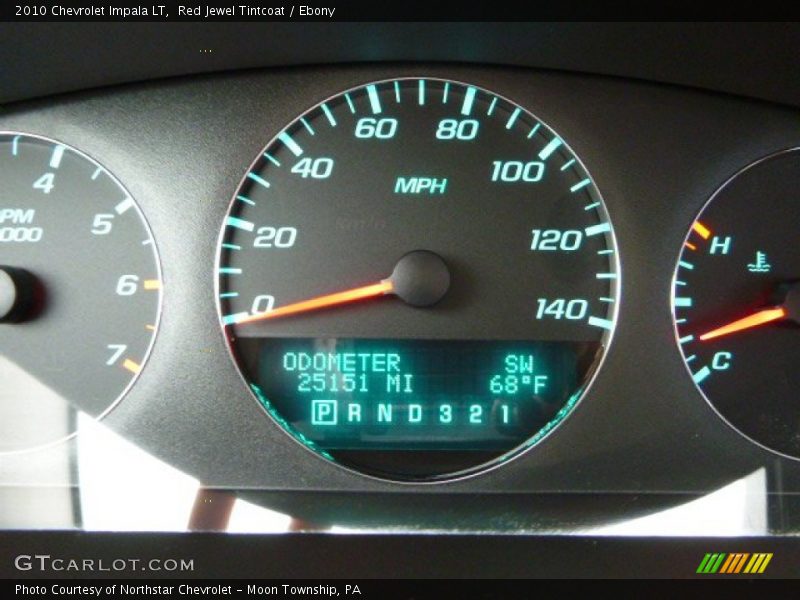 Red Jewel Tintcoat / Ebony 2010 Chevrolet Impala LT