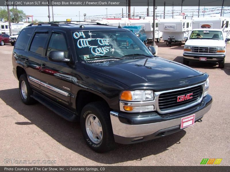 Deep Blue Metallic / Pewter/Dark Pewter 2004 GMC Yukon SLT 4x4