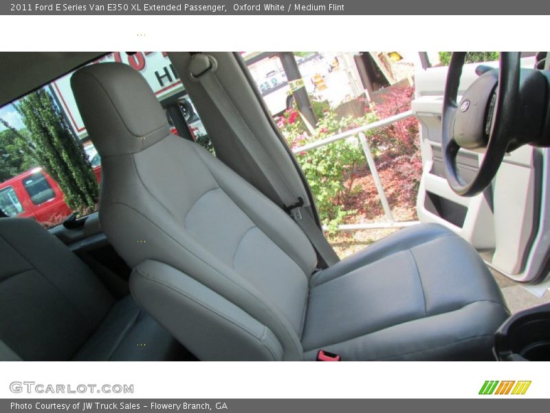 Oxford White / Medium Flint 2011 Ford E Series Van E350 XL Extended Passenger