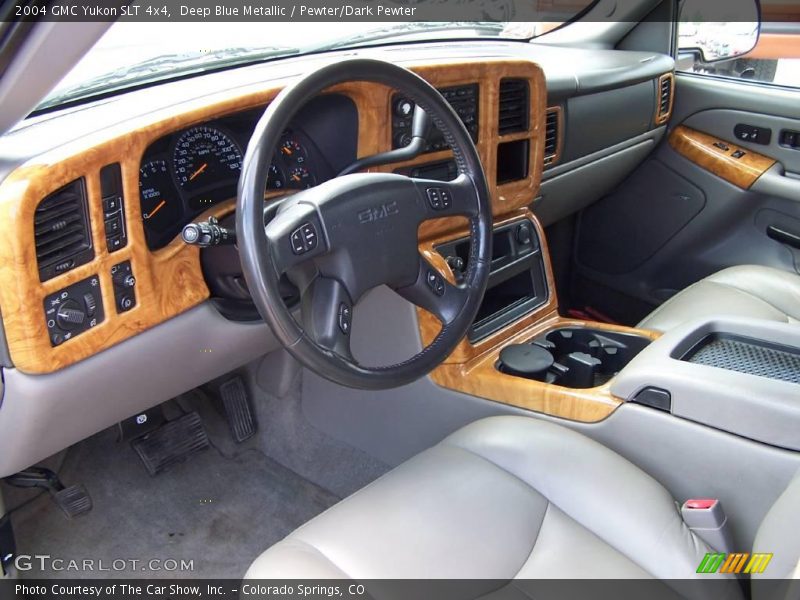 Deep Blue Metallic / Pewter/Dark Pewter 2004 GMC Yukon SLT 4x4