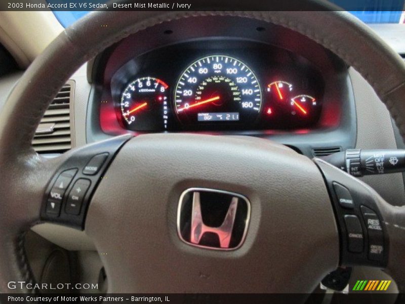 Desert Mist Metallic / Ivory 2003 Honda Accord EX V6 Sedan