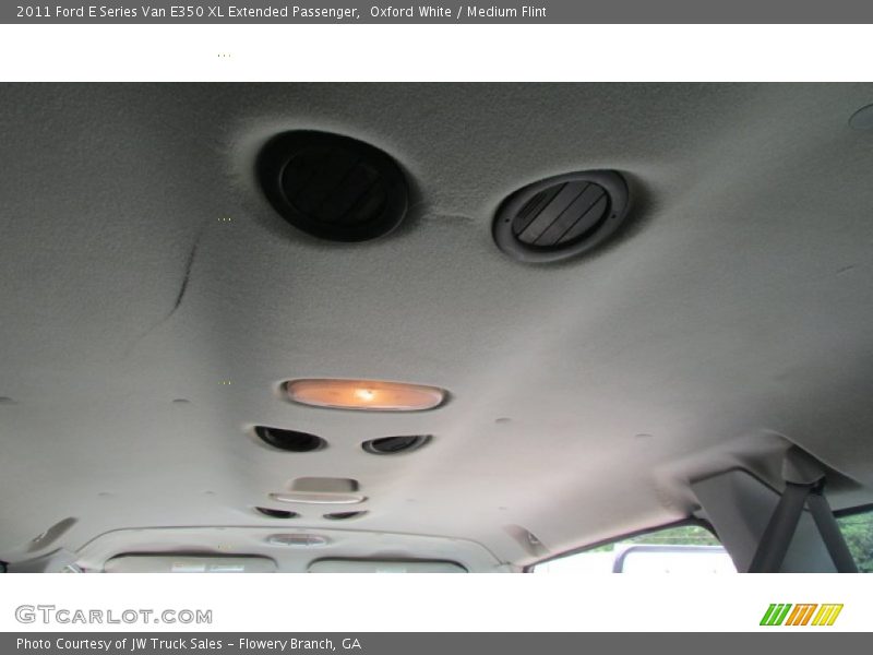 Oxford White / Medium Flint 2011 Ford E Series Van E350 XL Extended Passenger