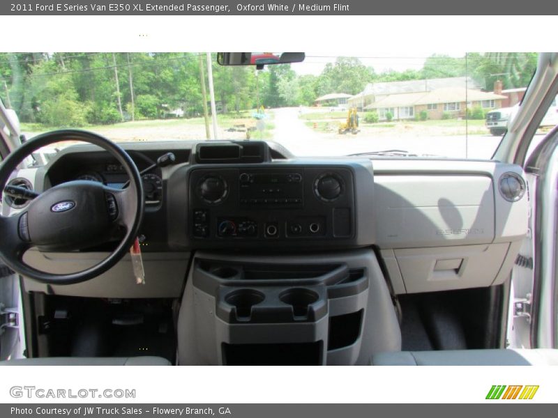 Oxford White / Medium Flint 2011 Ford E Series Van E350 XL Extended Passenger