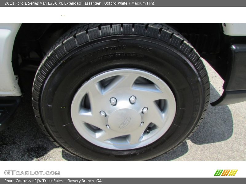 Oxford White / Medium Flint 2011 Ford E Series Van E350 XL Extended Passenger