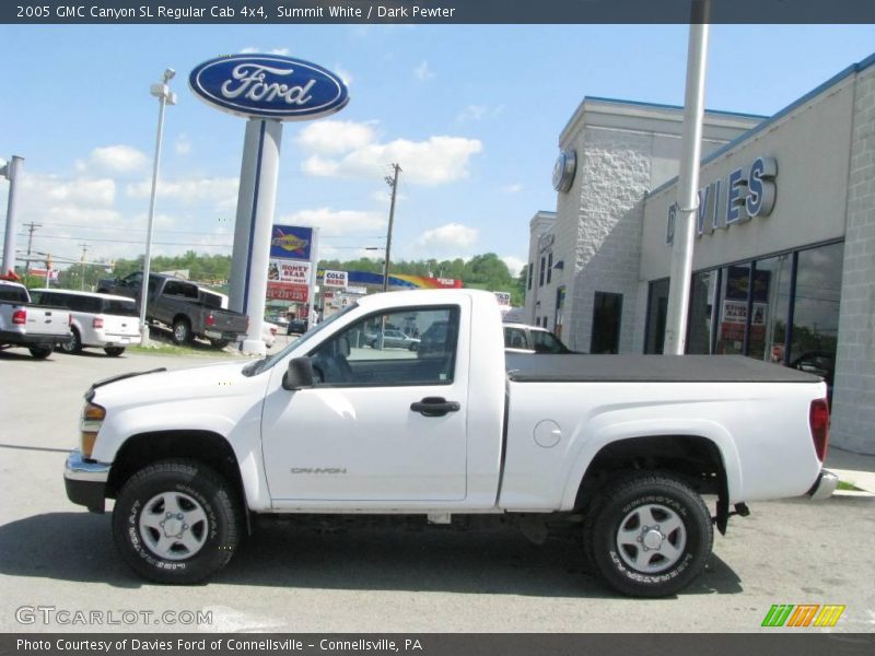 Summit White / Dark Pewter 2005 GMC Canyon SL Regular Cab 4x4