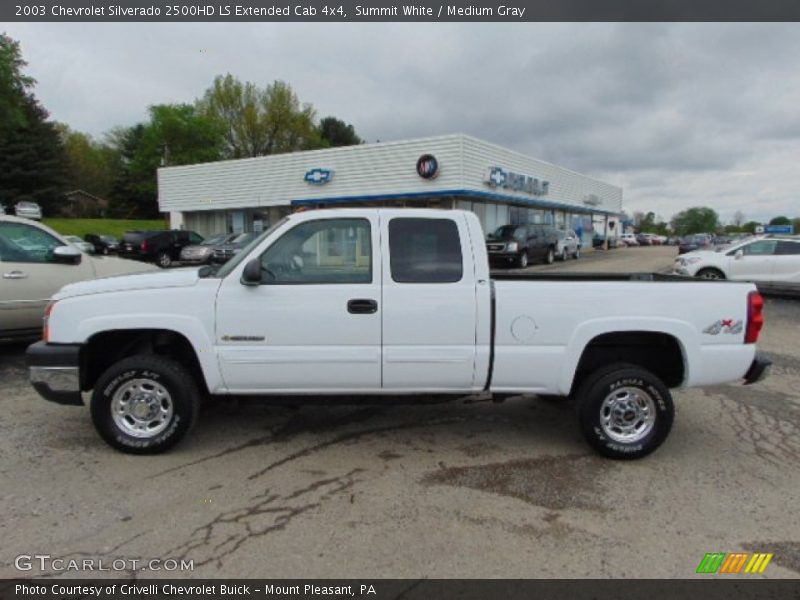 Summit White / Medium Gray 2003 Chevrolet Silverado 2500HD LS Extended Cab 4x4