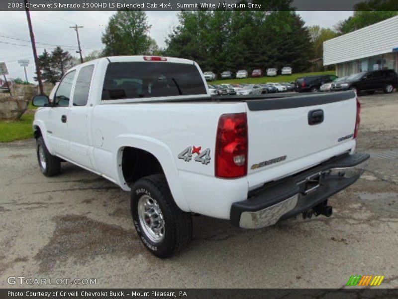 Summit White / Medium Gray 2003 Chevrolet Silverado 2500HD LS Extended Cab 4x4