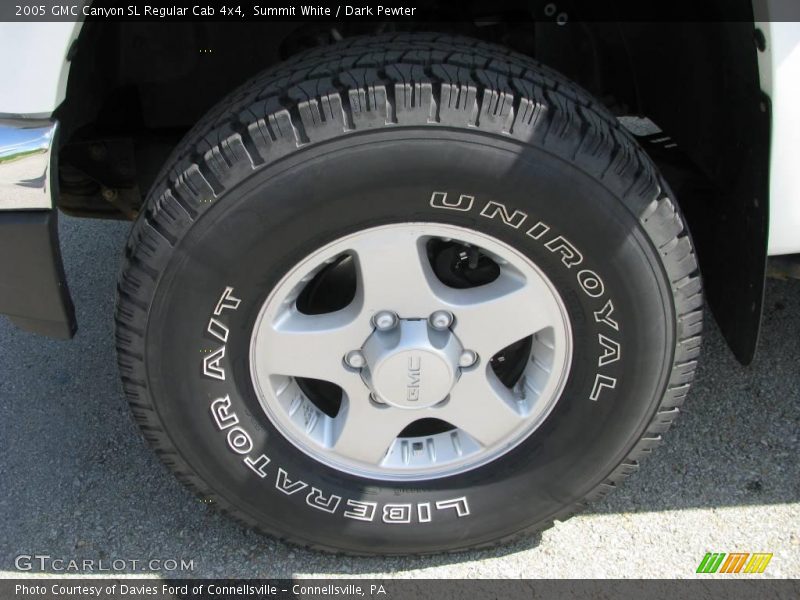 Summit White / Dark Pewter 2005 GMC Canyon SL Regular Cab 4x4