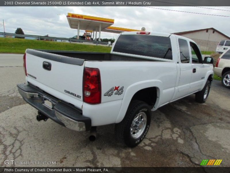 Summit White / Medium Gray 2003 Chevrolet Silverado 2500HD LS Extended Cab 4x4