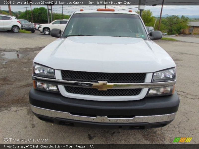 Summit White / Medium Gray 2003 Chevrolet Silverado 2500HD LS Extended Cab 4x4