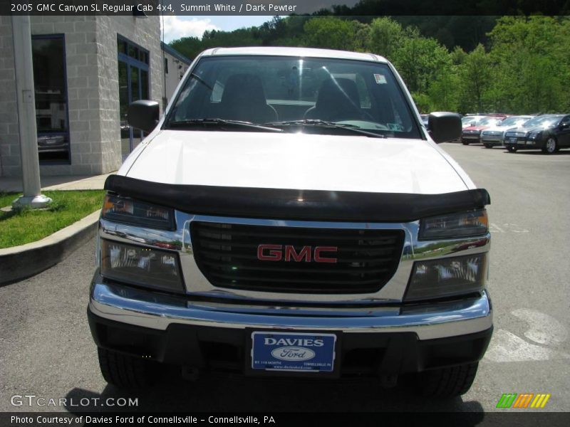 Summit White / Dark Pewter 2005 GMC Canyon SL Regular Cab 4x4