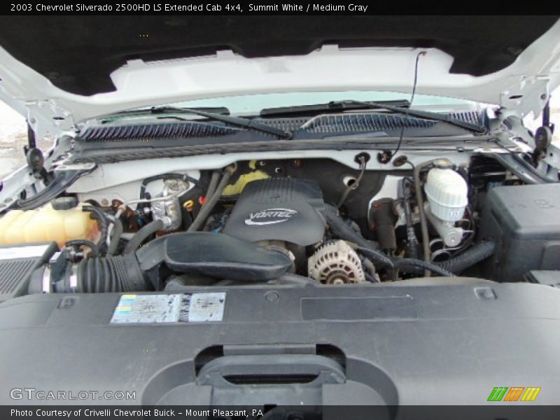 Summit White / Medium Gray 2003 Chevrolet Silverado 2500HD LS Extended Cab 4x4
