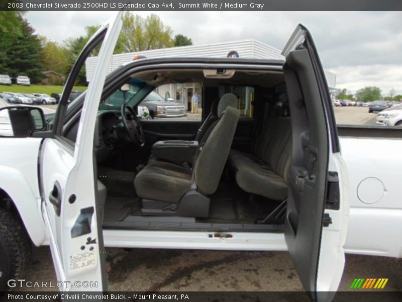Summit White / Medium Gray 2003 Chevrolet Silverado 2500HD LS Extended Cab 4x4