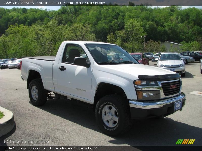 Summit White / Dark Pewter 2005 GMC Canyon SL Regular Cab 4x4