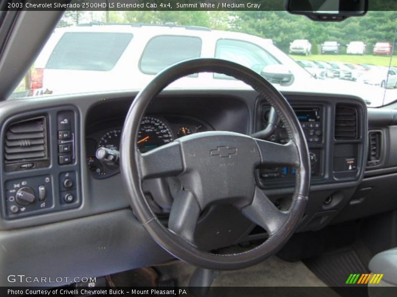 Summit White / Medium Gray 2003 Chevrolet Silverado 2500HD LS Extended Cab 4x4