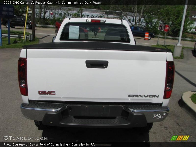Summit White / Dark Pewter 2005 GMC Canyon SL Regular Cab 4x4