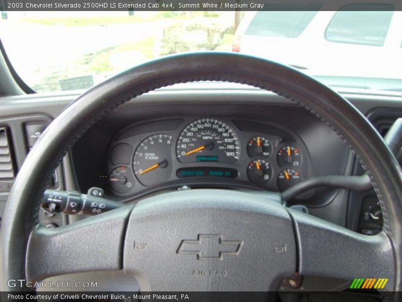 Summit White / Medium Gray 2003 Chevrolet Silverado 2500HD LS Extended Cab 4x4
