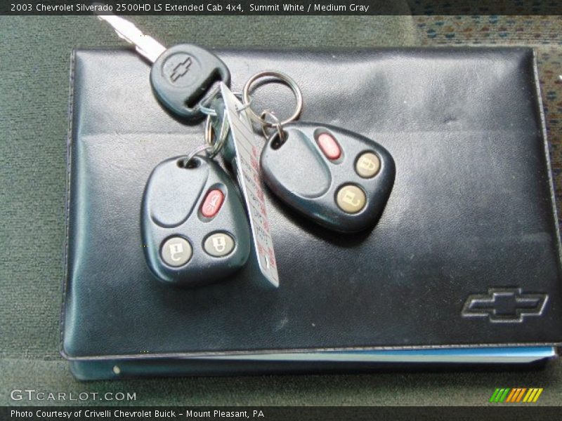 Summit White / Medium Gray 2003 Chevrolet Silverado 2500HD LS Extended Cab 4x4