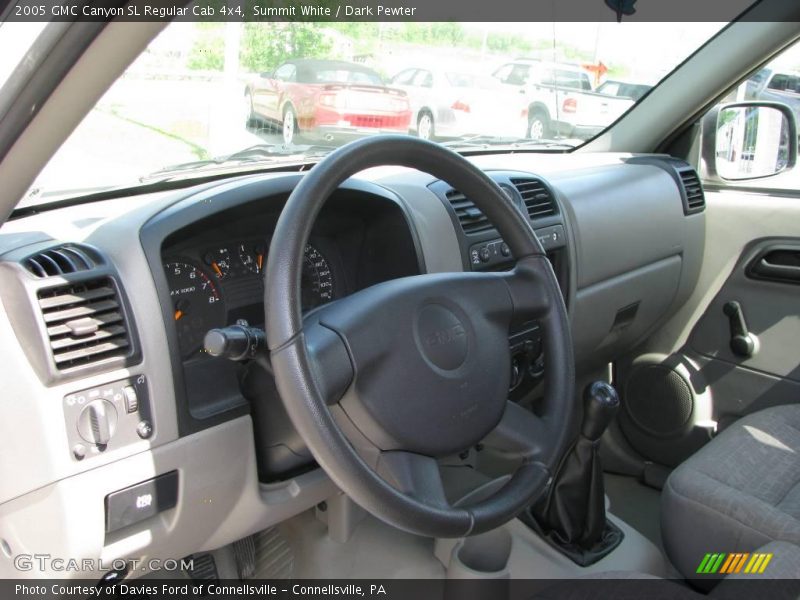 Summit White / Dark Pewter 2005 GMC Canyon SL Regular Cab 4x4