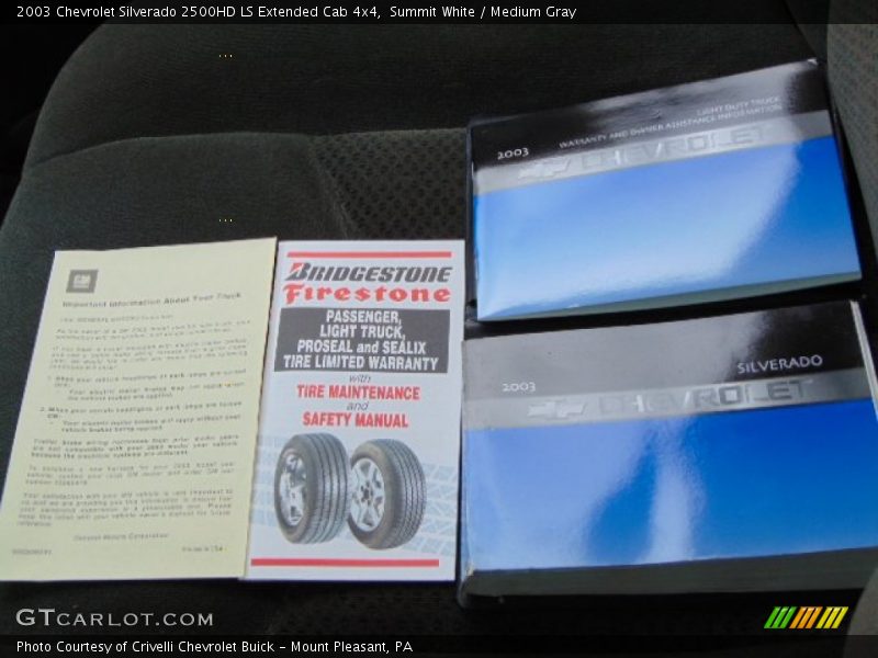 Summit White / Medium Gray 2003 Chevrolet Silverado 2500HD LS Extended Cab 4x4