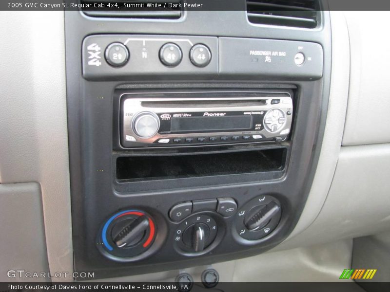 Summit White / Dark Pewter 2005 GMC Canyon SL Regular Cab 4x4