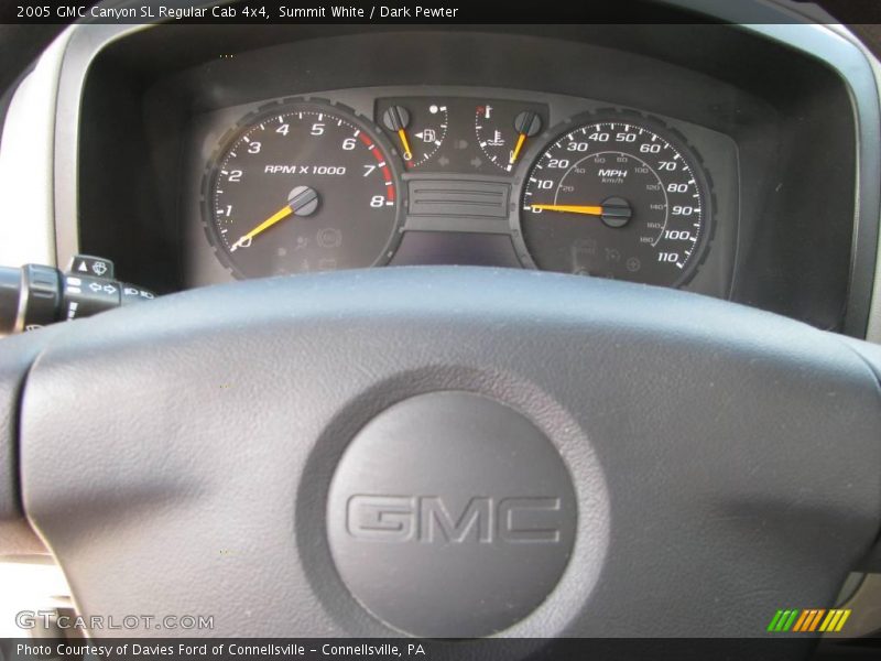 Summit White / Dark Pewter 2005 GMC Canyon SL Regular Cab 4x4