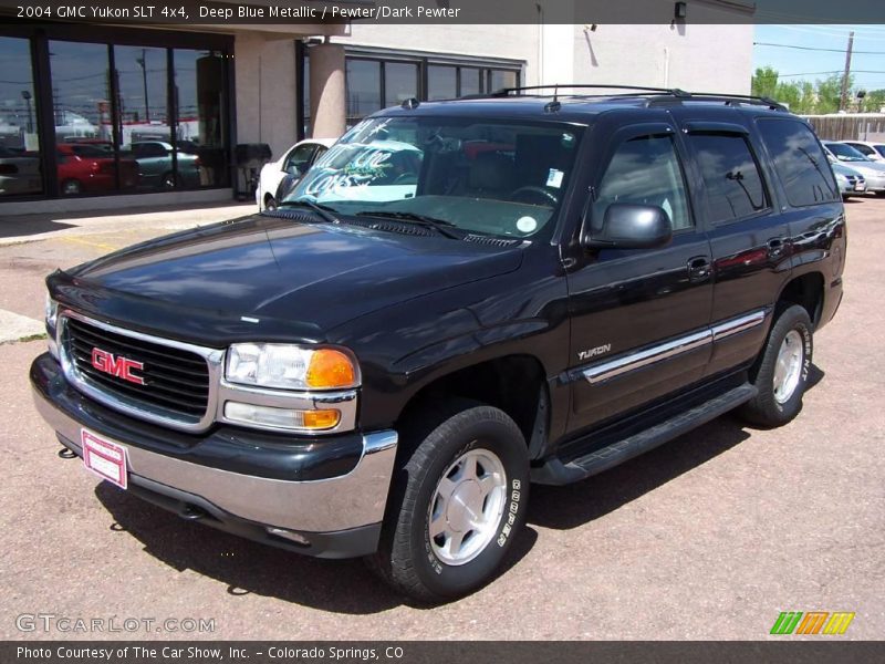 Deep Blue Metallic / Pewter/Dark Pewter 2004 GMC Yukon SLT 4x4