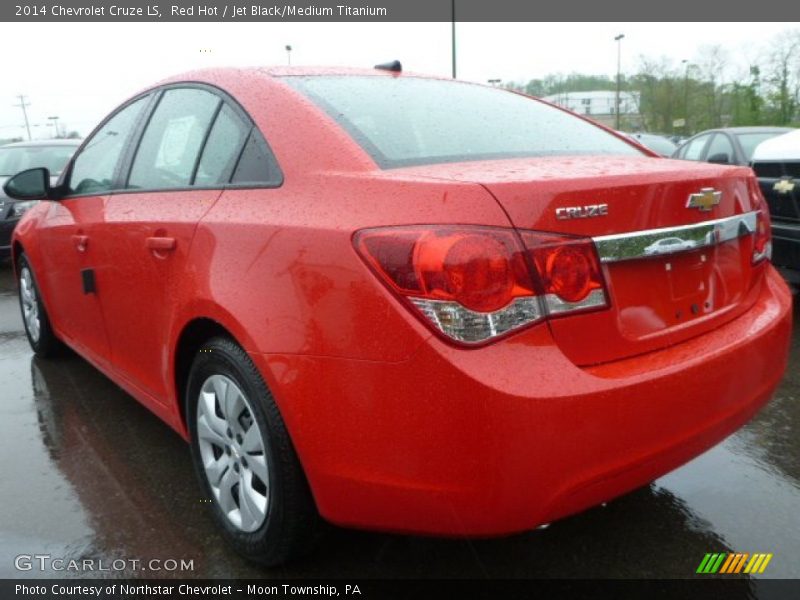 Red Hot / Jet Black/Medium Titanium 2014 Chevrolet Cruze LS