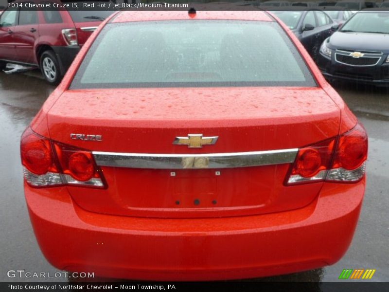 Red Hot / Jet Black/Medium Titanium 2014 Chevrolet Cruze LS