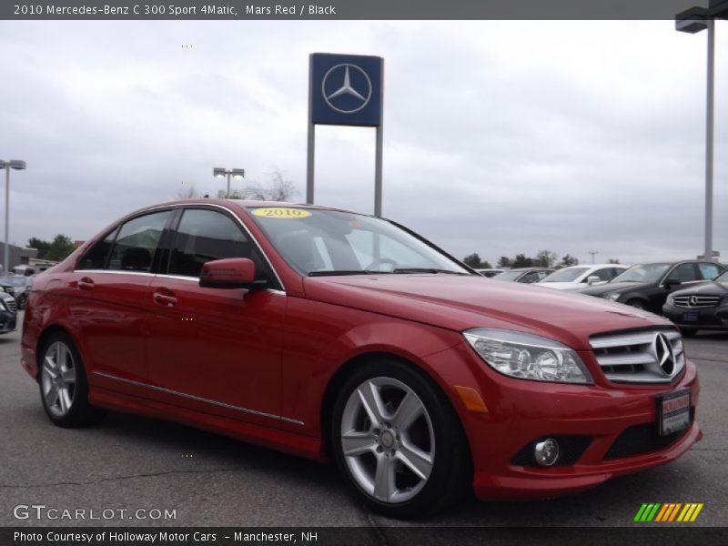 Mars Red / Black 2010 Mercedes-Benz C 300 Sport 4Matic