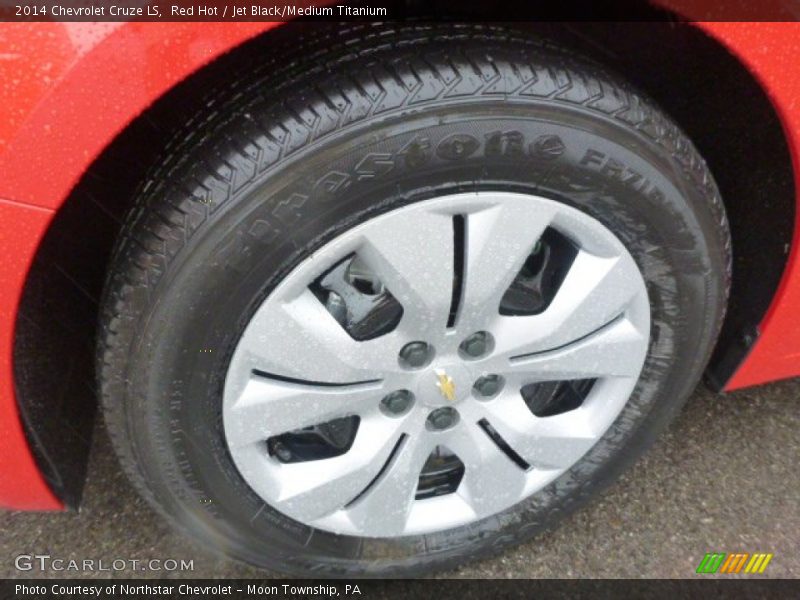 Red Hot / Jet Black/Medium Titanium 2014 Chevrolet Cruze LS