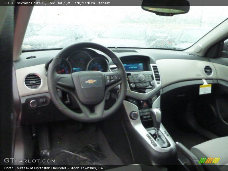 Red Hot / Jet Black/Medium Titanium 2014 Chevrolet Cruze LS