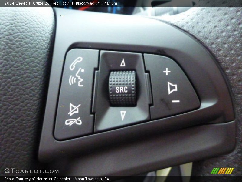 Red Hot / Jet Black/Medium Titanium 2014 Chevrolet Cruze LS
