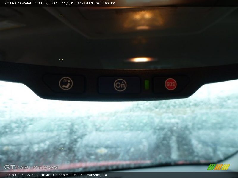 Red Hot / Jet Black/Medium Titanium 2014 Chevrolet Cruze LS